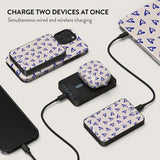Burga Powerbank MagSafe 5000 mAh Love Me Right Metallinharmaa