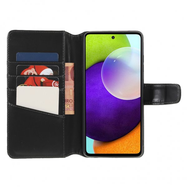 Nordic Covers Samsung Galaxy A52/A52s 5G Essential Leather -suojakotelo, Raven Black