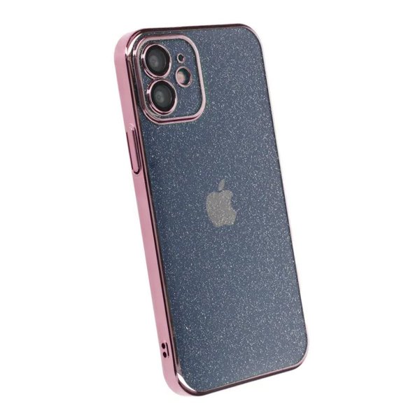 iPhone 11 Suojakuori Kimalle Läpinäkyvä Iskunkestävä Vaaleanpunainen