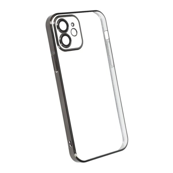 iPhone 11 Suojakuori Glitter Läpinäkyvä Iskunkestävä Musta