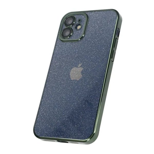 iPhone 12 Kuori Glitter Läpinäkyvä Iskunkestävä Vihreä