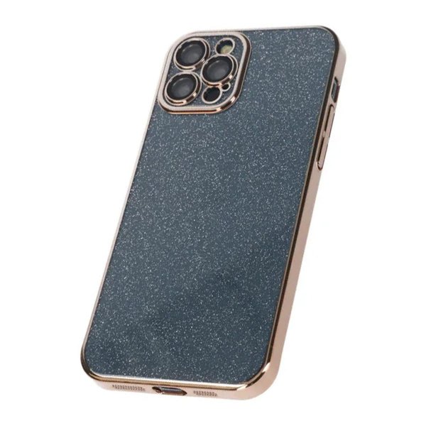 iPhone 12 Pro Kuoret Glitter Läpinäkyvä Iskunkestävä Kulta