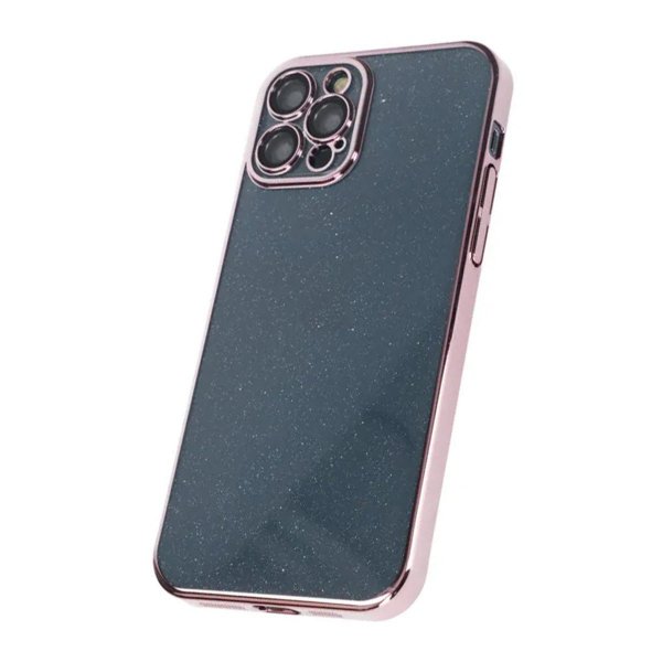 iPhone 12 Pro Kuoret Kimalteleva Läpinäkyvä Iskunkestävä Ruusukulta