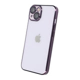 iPhone 14 Suojakuori Glitter Läpinäkyvä Iskunkestävä Violetti