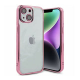 iPhone 14 Kuori Glitter Läpinäkyvä Iskunkestävä Vaaleanpunainen