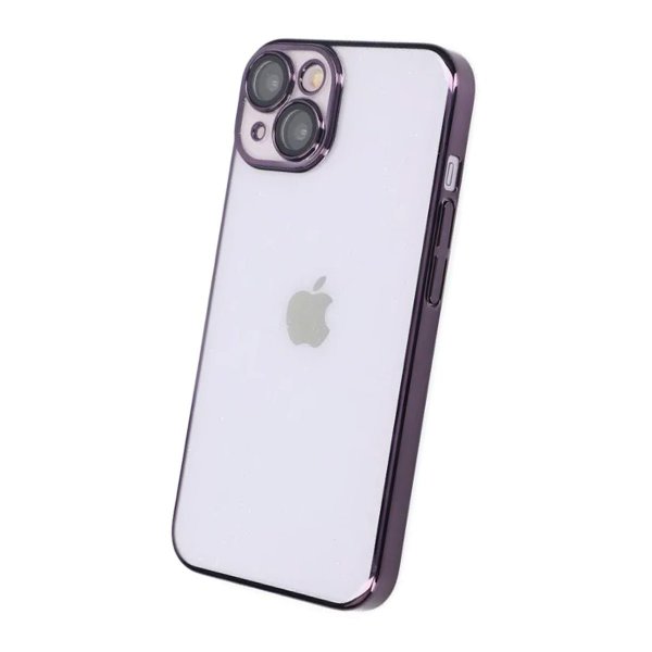 iPhone 15 Kuoret Kimalteleva Läpinäkyvä Iskunkestävä Violetti