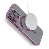 iPhone 12 Pro Max Kuori Glitter Läpinäkyvä MagSafe Violetti