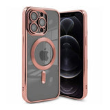 iPhone 12 Pro Kuori Glitter Läpinäkyvä MagSafe Pinkki