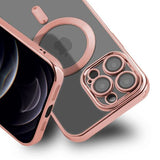 iPhone 12 Pro Kuori Glitter Läpinäkyvä MagSafe Pinkki