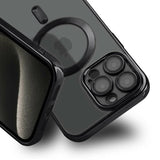 iPhone 15 Pro Kuori Glitter Läpinäkyvä MagSafe Musta