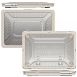 MacBook Air 13 M2 (A2681) Suojakuori Panssari Jalustatoiminnolla Beige