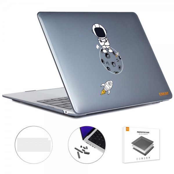 Enkay MacBook Air 13 M2 (A2681)/M3 (A3113) Kuori Kuva Astronautti No.4