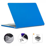 Enkay MacBook Air 15 M2 (A2941) Kuori ja näppäimistönsuoja, tummansininen