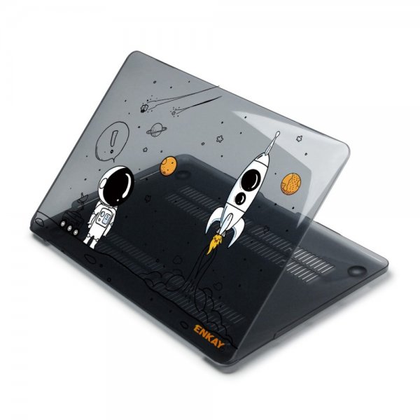Enkay MacBook Pro 13 Touch Bar (A1706. A1708. A1989. A2159) Kuori Kuviolla Astronautti Nro 1