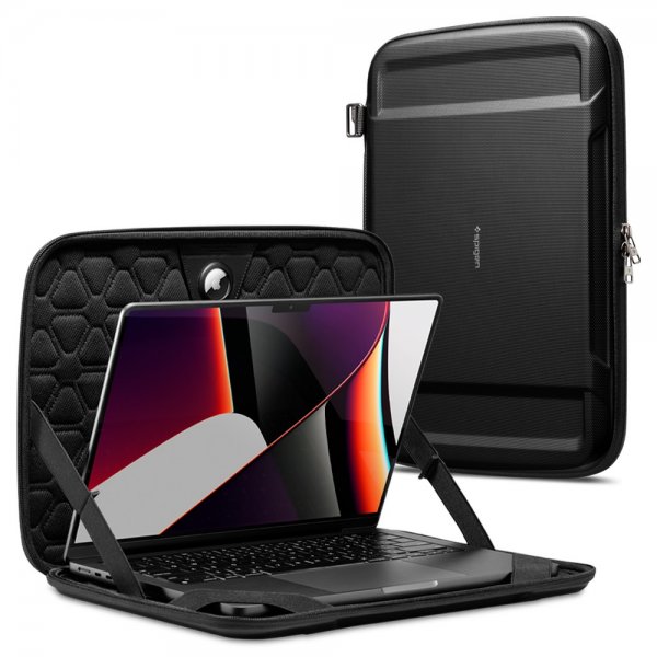 Spigen Kannettavan suojakotelo 16" Rugged Armor Pro Pouch Musta
