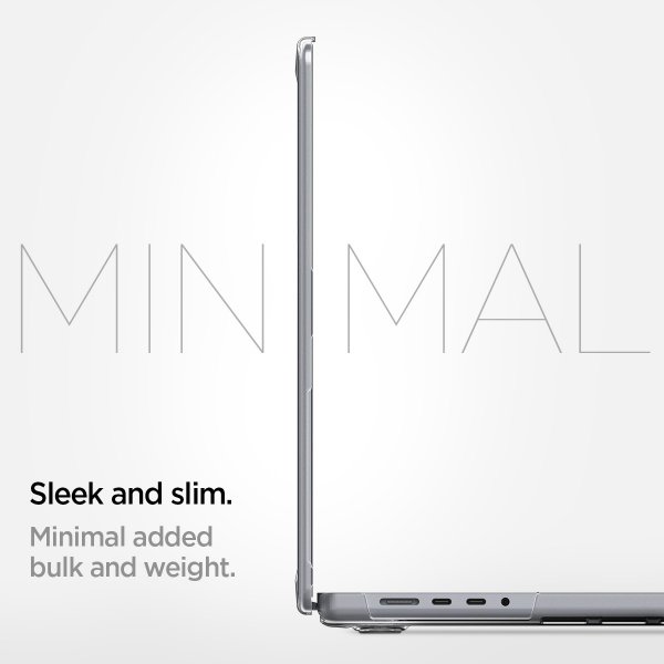 Spigen MacBook Pro 14 M1 (A2442)/M2 (A2779)/M3 (A2918 A2992) Thin Fit Crystal Clear -suojakuori