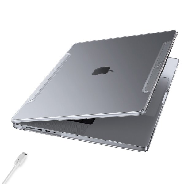 Spigen MacBook Pro 14 M1 (A2442)/M2 (A2779)/M3 (A2918 A2992) Thin Fit Crystal Clear -suojakuori