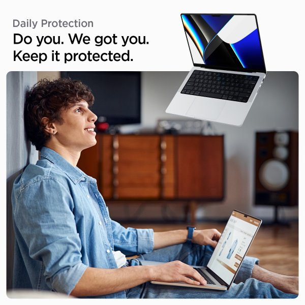 Spigen MacBook Pro 14 M1 (A2442)/M2 (A2779)/M3 (A2918 A2992) Näytönsuoja GLAS.tR Slim