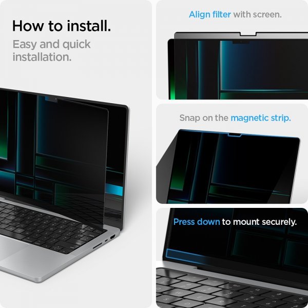 Spigen MacBook Pro 14 M1/M2/M3/M4/M5 Näytönsuoja Safe View