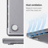 Spigen MacBook Pro 16 M1 (A2485)/M2 (A2780)/M3 (A2991) Thin Fit Crystal Clear -suojakuori