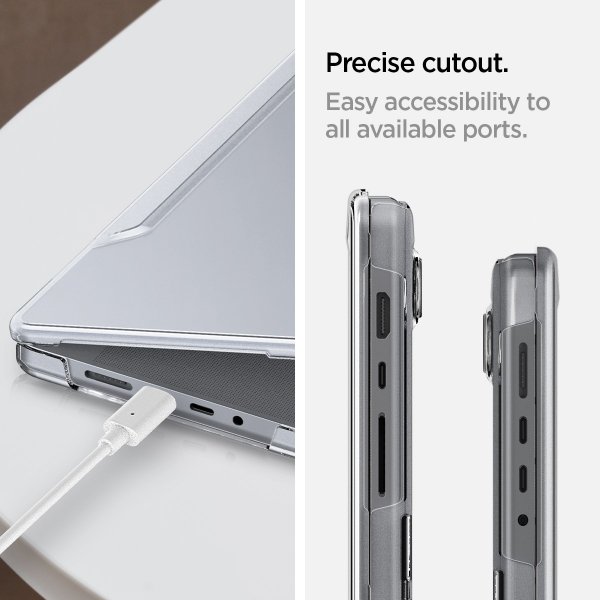 Spigen MacBook Pro 16 M1 (A2485)/M2 (A2780)/M3 (A2991) Thin Fit Crystal Clear -suojakuori