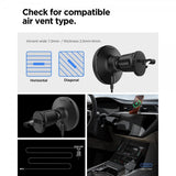 Spigen MagSafe-autoteline langattomalla latauksella OneTap Pro 4 Air Vent Hook
