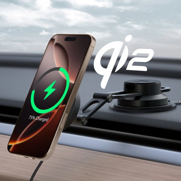 Spigen MagSafe-autoteline langattomalla latauksella OneTap Pro 4 Dashboard/Windshield