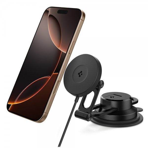 Spigen MagSafe-autoteline langattomalla latauksella OneTap Pro 4 Dashboard/Windshield