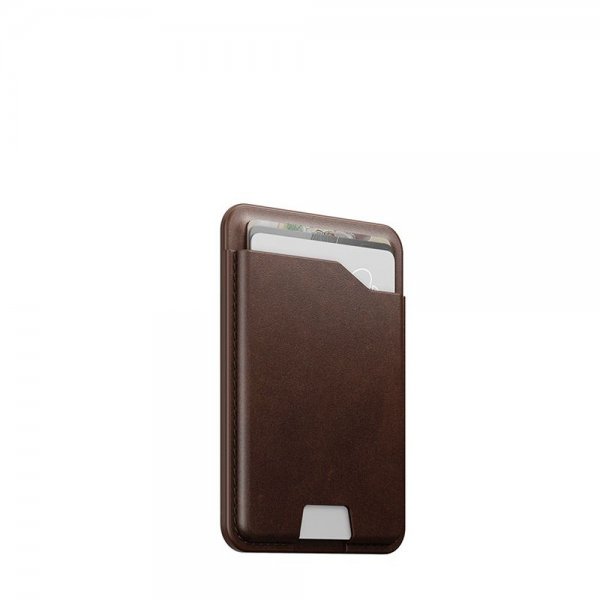 Nomad MagSafe-korttikotelo nahkaa Mag Wallet Find My Tracking, ruskea