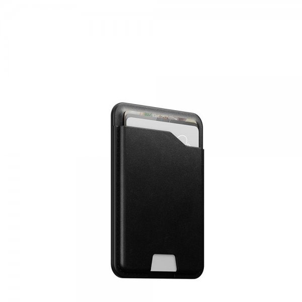 Nomad MagSafe-korttikotelo nahkaa Mag Wallet Find My Tracking, musta