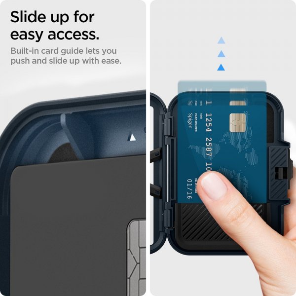 Spigen MagSafe-korttikotelo Lock Fit MagFit Metal Slate