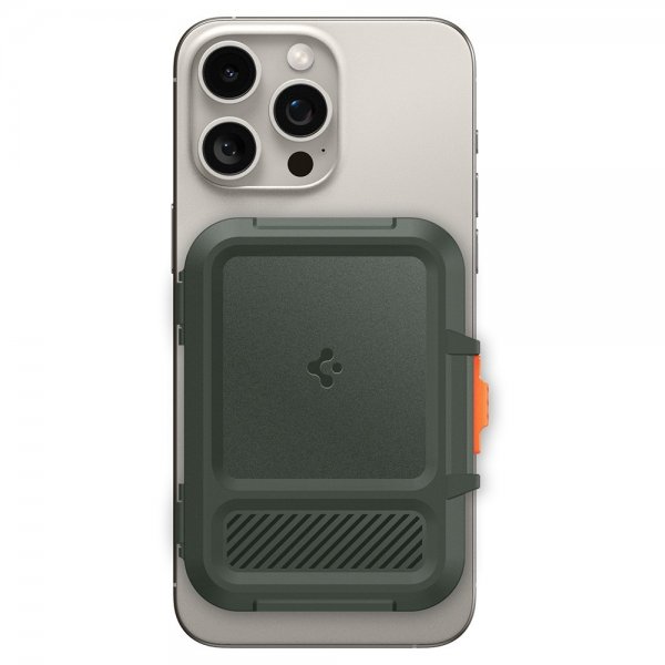 Spigen MagSafe-korttikotelo Lock Fit MagFit Military Green