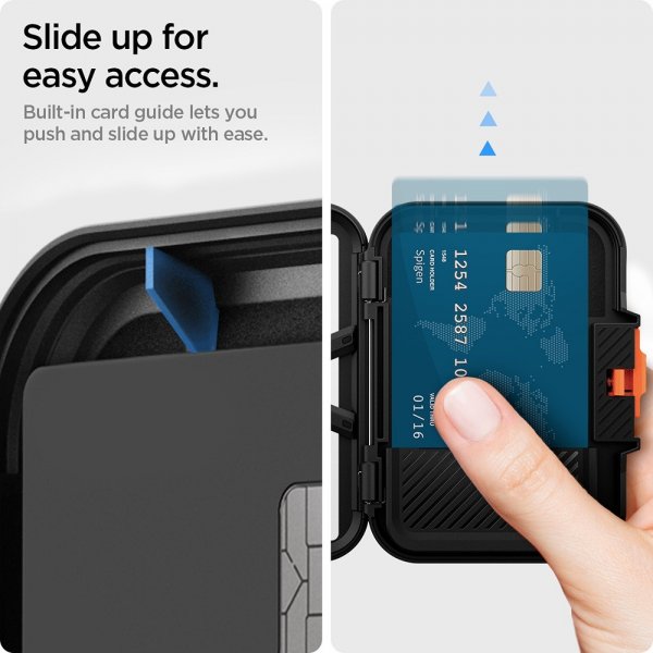 Spigen MagSafe-korttikotelo Lock Fit MagFit Musta