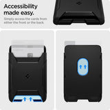 Spigen MagSafe korttikotelo Rugged Armor 3 Cards MagFit Musta