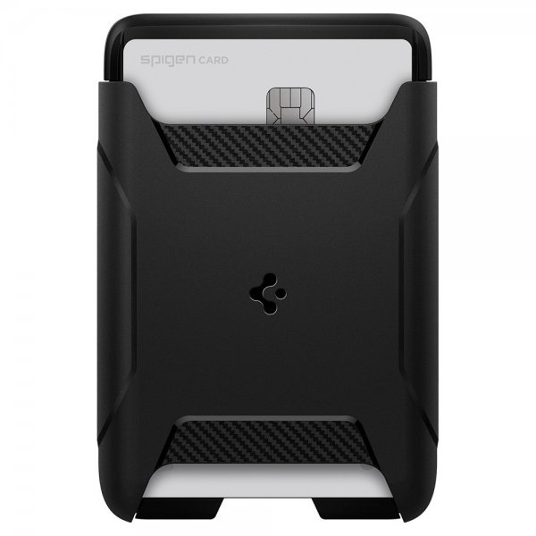 Spigen MagSafe korttikotelo Rugged Armor 3 Cards MagFit Musta
