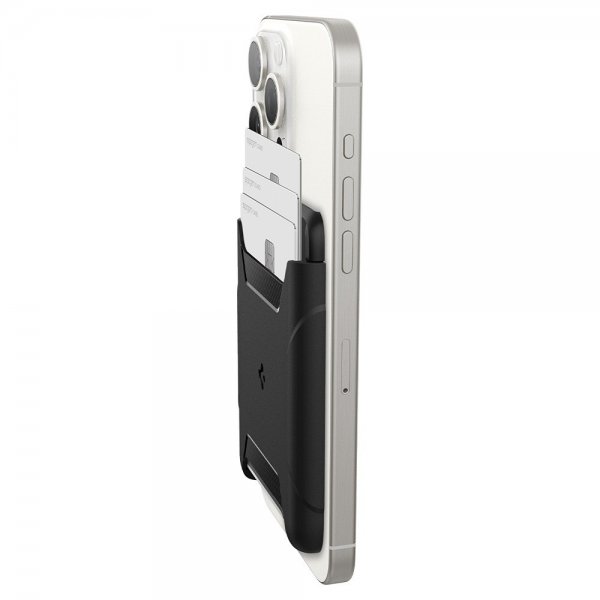 Spigen MagSafe korttikotelo Rugged Armor 3 Cards MagFit Musta