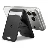 Spigen MagSafe -korttikotelo Slim Fold MagFit Tripod S314-3 Musta