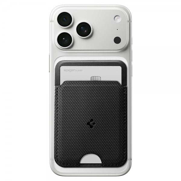 Spigen MagSafe -korttikotelo Slim Fold MagFit Tripod S314-3 Musta