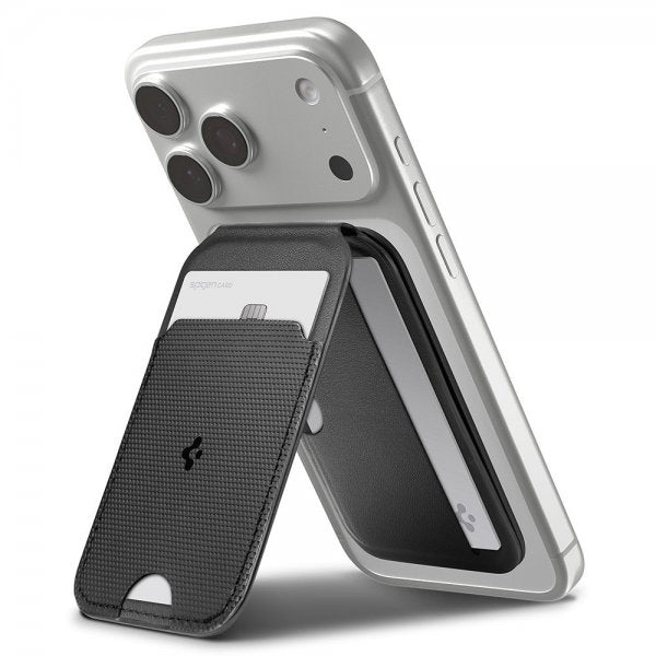 Spigen MagSafe korttikotelo Slim Fold MagFit Tripod, musta