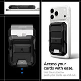 Spigen MagSafe Korttipidike Tough Armor Pro MagFit Musta
