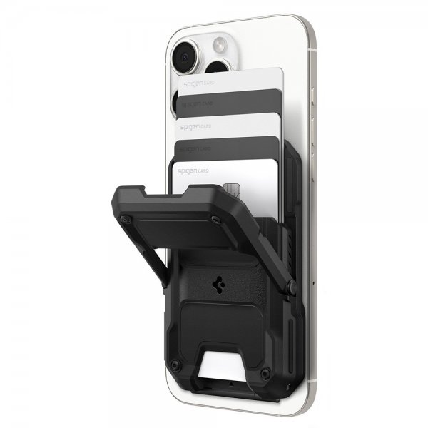 Spigen MagSafe Korttipidike Tough Armor Pro MagFit Musta