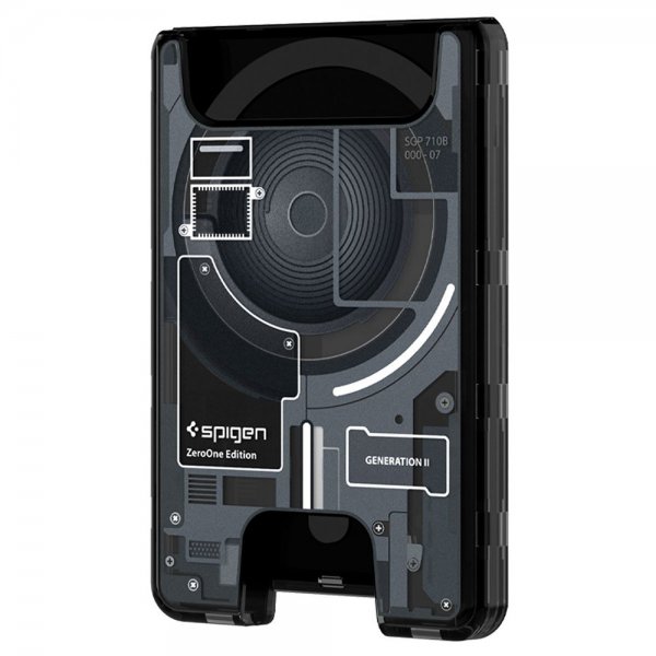 Spigen MagSafe-korttikotelo Ultra Hybrid Zero One MagFit, musta