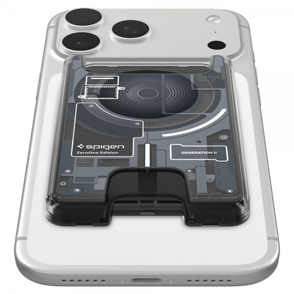 Spigen MagSafe-korttikotelo Ultra Hybrid Zero One MagFit, musta