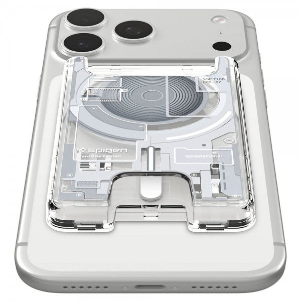 Spigen MagSafe-korttikotelo Ultra Hybrid Zero One MagFit, valkoinen