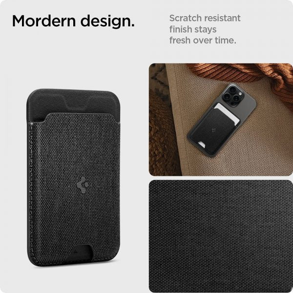 Spigen MagSafe korttikotelo Urban Fit MagFit Musta