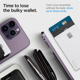 Spigen MagSafe korttikotelo Valentinus 3 Cards Holder MagFit Black