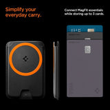 Spigen MagSafe korttikotelo Valentinus 3 Cards Holder MagFit Plus Musta