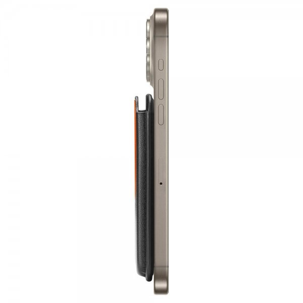Spigen MagSafe korttikotelo Valentinus 3 Cards Holder MagFit Plus Musta