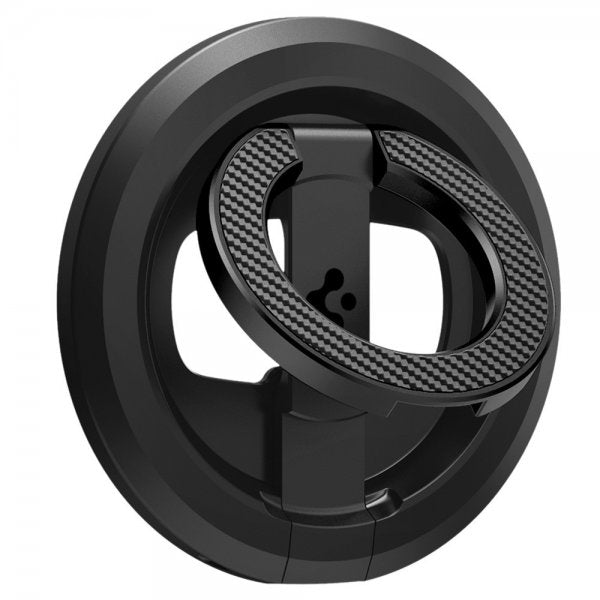 Spigen MagSafe O-Mag -puhelinteline jalustalla Mag Fit, musta