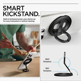 Spigen MagSafe O-Mag -puhelinteline jalustalla Mag Fit, musta